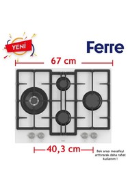 Resim Ferre Flowart Serisi Beyaz Set (ED076+ QMS63CB +D064 ) 