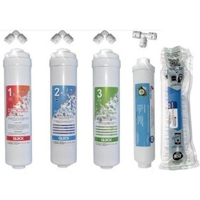 Resim Mitsu Kapalı Kasa Su Arıtma Cihazına Uygun King Membranlı 5'li Filtre Takım Seti 