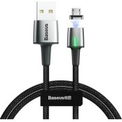 Resim Baseus CAMXC-B01 Zinc Magnetic USB Kablo Şarj Android Micro Başlık 2 m 1.5A - Siyah 