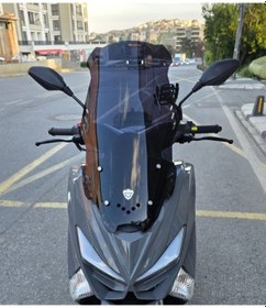Resim Motocam Volta Revolt Rsx4 Ön Cam 2022-2026 Model 65cm Siyah Renkli 4mm Orta Boylu 
