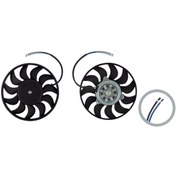 Resim Audi A4 1.8T 2.0 FSI 2004 Sonrası Fan Motoru Davlumbazsız 280 Mm 2 Fişli 11 Kanat 