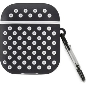 Resim Airpods 2 (2.nesil) Spor Delikli Kılıf Siyahbeyaz 