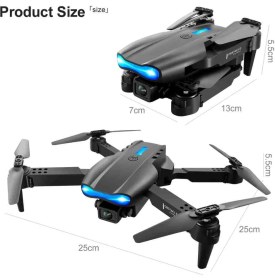 Resim E99 Full Hd Çift Kamera Katlanabilir Drone – Fpv, Otomatik Kalkış/iniş, 20 Dk Uçuş Süresi 