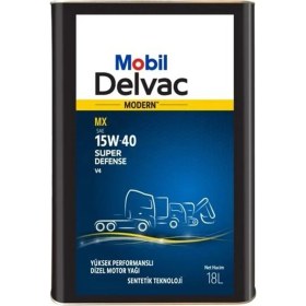 Resim Mobil Delvac MX 15W-40 Teneke 18 Litre Motor Yağı ( Üretim Yılı: 2022 ) 