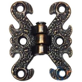 Resim Zamak Kelebek Menteşe - Küçük, 30x40mm, Oksit, 1 Adet Çok Renkli 