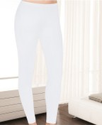 Resim Kadın Modal 3 Lü Paket Beyaz Uzun Tayt Beyaz 