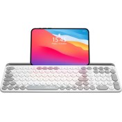 Resim Everest Ekw-28 Çift Modlu Kablosuz 2.4ghz & Bluetooth V5.0 Türkçe Q Çoklu Cihaz Bağlantılı Klavye Sessiz Beyaz/gri 