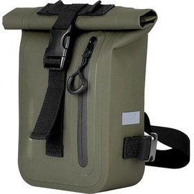 Resim Ranyeek Motosiklet Seyahat Çanta, 500d Pvc Su Geçirmez, 2-4l Büyük Kapasite, Yansıtıcı Çizgi, Hızlı Çıkarma, Asker Yeşili, Bel/vaka Taşıma Koyu Yeşil 