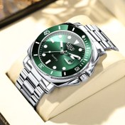 Resim LIGE Erkek Kuvars Saati | Tarih Takvimi ile Şık Yeşil Kadran | Paslanmaz Çelik Bant ve Kasa | İş ve Günlük Giyim için Klasik Tasarım | Dayanıklı, Şarj Edilemeyen Pil | Tatiller ve Özel Günler için İdeal, İş ve Günlük Giyim Saati | Şık Saat Tasarımı | Kuvars Hareketi 