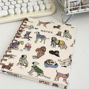 Resim Köpek Temalı Spiral Bağlamalı Defter, Günlük Kullanım İçin Yatay Çizgili Sayfalar, Hayvan Severler ve Arkadaşlar İçin Mükemmel Hediye, Günlük Defter | Çekici Kapak Sanatı | Dayanıklı Defter, Okul Defterleri 
