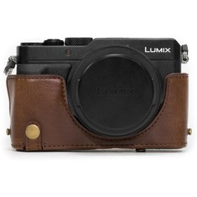 Resim MegaGear MG661 Panasonic Lumix DMC-LX100 Deri Kamera Çantası 