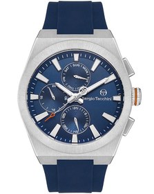 Resim Sergio Tacchini St.1.10362.2 Tüm Fonksiyonları Aktif Silikon Kordonlu Lacivert Erkek Kol Saati 