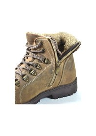 Resim Raker 8028 Hakiki Yağlı Deri Kum Fermuarlı Erkek Çocuk Bot (36-40 (462121697) Kum Rengi 