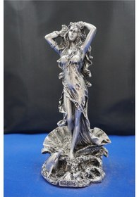 Resim Afrodit Heykel Biblo - 27 Cm Ev Ofis Dekoratif Hediyelik Aksesuar Dekor Gümüş 