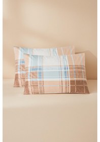 Resim Mix & Match Milo %100 Pamuk 2 Li Yastık Kılıfı Seti 50x70cm Mavi 