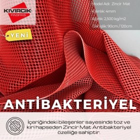 Resim Style Banyo Duş Havuz Yeni Petek Paspas Kaydırmaz Pvc Paspas / Kırmızı En : 90 cm . x 1 Mt Petek1796 