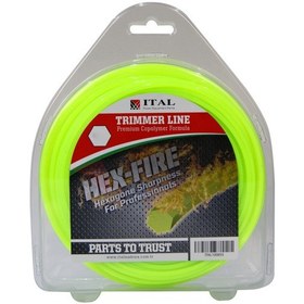Resim Ital Tırpan Misinası Altı Köşe Hex-fire 3.0 Mm 58 Mt Yeşil 