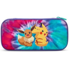 Resim Nintendo Switch Slim Case Taşıma Çantası Lisanslı Pikachu ve Eevee 