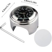 Resim 22-25mm Motosiklet Gidonu İzle Motosiklet Saat Su Geçirmez Motosiklet İzle Whıte Diğer 