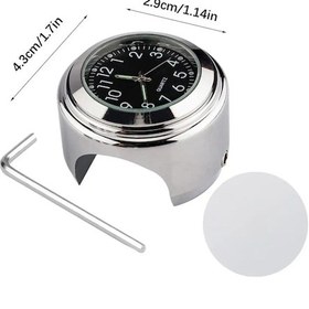 Resim 22-25mm Motosiklet Gidonu İzle Motosiklet Saat Su Geçirmez Motosiklet İzle Whıte Diğer 