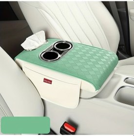 Resim Chuangyinshop Avocado Green Araç Kolçak Yastığı Konsol Depolama Kutusu Basınç Rahatlatma İç Mekan Modifikasyon 