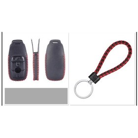 Resim Mercedes Uyumlu C180 C200 Cla Cle Amg W205 W213 E200 Deri Anahtar Kılıfı 
