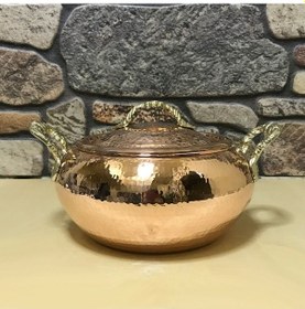 Resim Dövme Bakır Trabzon Güveci 17 cm 