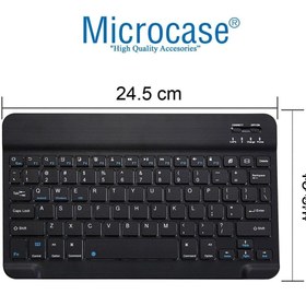 Resim Microcase Samsung Galaxy Book 10.6 W627 Tablet Çanta + Bluetooth Klavye + Mouse + Tablet Standı - Al8112 