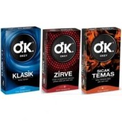 Resim Okey Prezervatif Klasik 10 Lu + Zirve 10 Lu + Sıcak Temas 10 Lu 