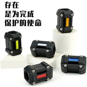 Resim 22/25/28mm Motosiklet Tampon Koruyucu Crash Barlar Blok Motor Koruma Evrensel Black 6pcs Black 6pcs 