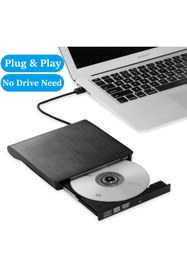 Resim TeknoFaji Harici Dvd Rw External USB 3.0 Slim Harici Tak Çalıştır CD DVD Sürücü Okuyucu Optik Yazıcı 