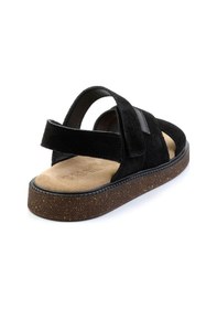 Resim Bambi Siyah Leather Erkek Sandalet E05801030602 Siyah 