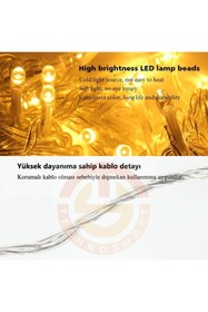 Resim TechnoSmart Kalp Perde Animasyonlu Eklenebilir Fişli Led Işık 