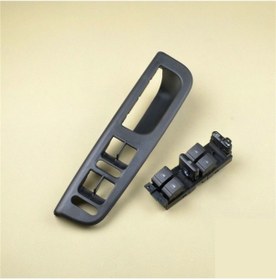 Resim Volkswagen Golf 4 Sol Cam Düğme Çerçeve Ve 4 Lü Cam Açma Kumanda 