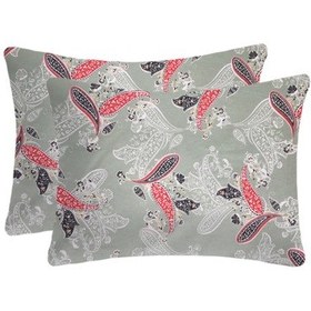 Resim Lief Home Pamuklu Yastık Kılıfı 50x70 2 Adet Gri - Yeşil 