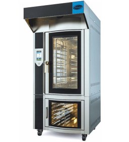 Resim Pimak Tüplü Döner Konveksiyonlu Fırın 10 Tepsili Çok Amaçlı, Taş Tabanlı Alt Stand Elektrikli 