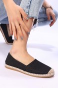 Resim Shoeberry Kadın Lurica Siyah Keten Espadril 