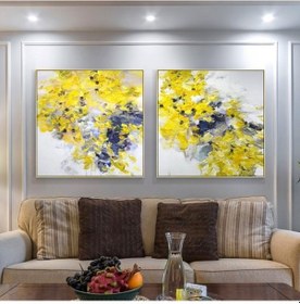 Resim Yağlı Boya Tablo %100 El Yapımı Home In Joy 75Cmx75Cm (535799543) 