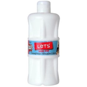 Resim Lets Guaj Boya 500 ML Plastik Beyaz L-5100 