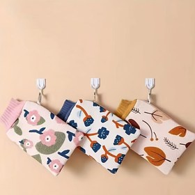 Resim Çiçek Banyo Havlusu, Kum Yumuşak ve Hafif Bej Üzerinde Nazik, Peeling Çift Taraflı Duş Sırt Temizleyici 