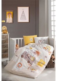 Resim Clasy Ranforce Bebek Nevresim Takımı Lıon V1 Sarı 