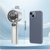 Resim 120 Vites Ayarlanabilir El Tipi Vantilatör, Elektrikli Vantilatör Altın, 