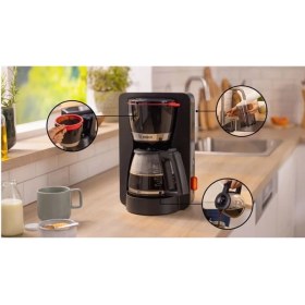 Resim Bosch Cam Kahve Makinesi Ergonomik Yeni Nesil Filtre Kahve Makinesi Metal 1-2 L Filtre Kahve Makine 