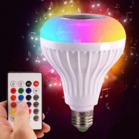Resim Music Bulb Bluetooth Hoparlör Akıllı LED Ampul Lamba 