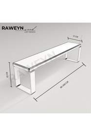 Resim deryawood Raweyn Masif Ağaç Bank 180*37 Cm 