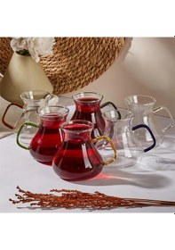 Resim Perotti 16013 Ehl-i Keyf Renkli 6'lı Borosilikat Çay Bardağı Set Renkli 