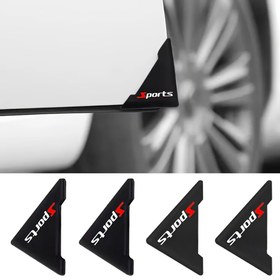 Resim 2/4 Adet Evrensel Araba Kapı Köşe Koruyucuları, Spor Desenli Silikon Çizilmez Tampon Kılıfları, Kolay Kurulum PVC Malzeme Araç Kapı Koruması 