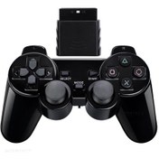 Resim Kablosuz Sony Ps2 Denetleyicisi İçin Playstation 2 Konsolu Joystick Çift Ti Black 