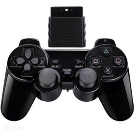 Resim Kablosuz Sony Ps2 Denetleyicisi İçin Playstation 2 Konsolu Joystick Çift Ti Black 