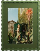 Resim Gaojunshop01 Yeşil 11x14 İnç Dalgalı Duvar Ve Masaüstü Fotoğraf Çerçevesi Modern Dekor 